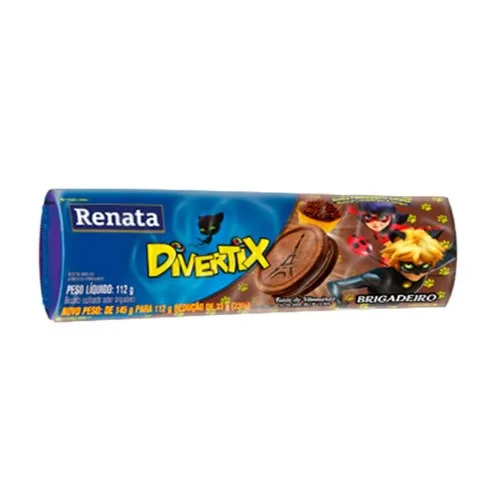 Bisc Renata 112g Divertix Brigadeiro - RENATA