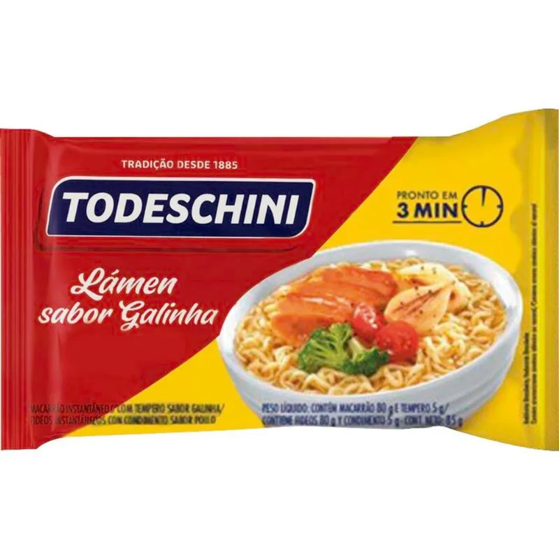 Macarrão Instantâneo Todeschini Galinha 85g