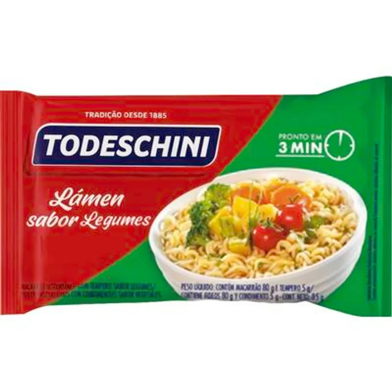 Macarrão Instantâneo Todeschini Legumes 85g