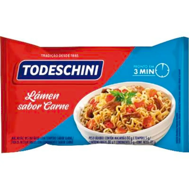 Macarrão Instantâneo Todeschini Carne 85g