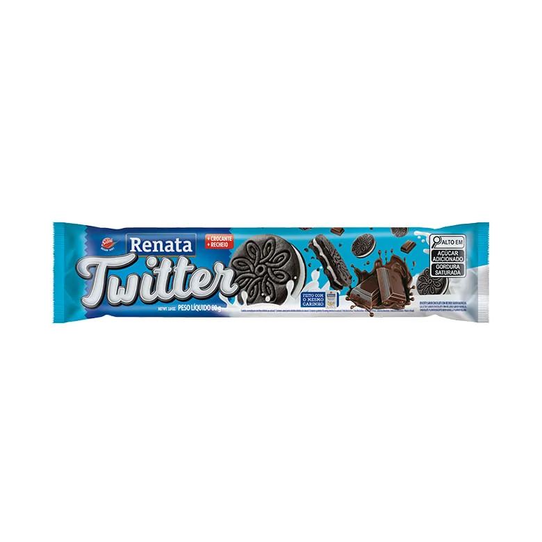 BISC RENATA RECH TWITER FLOWPACK 48X80G CAIXA - Renata - Mercearia
