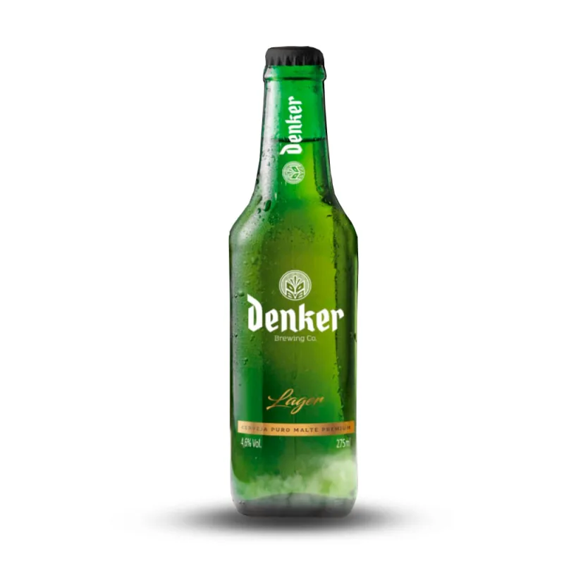 Cerveja Denker Lager Long Neck 275ml - DENKER - Vinhos E Cervejas
