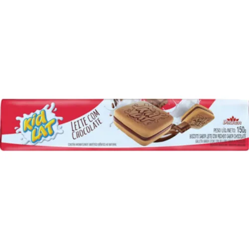 Bisc Rech Kidlat Leite C/choc 150g - KIDLAT - Mercearia
