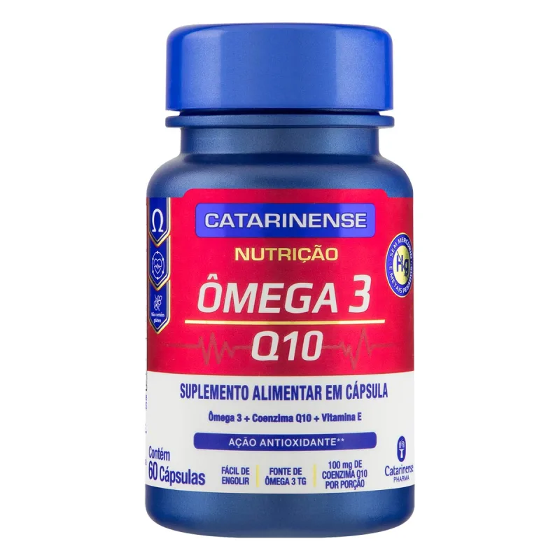 NUTRICAO OMEGA 3 Q10 60 CP CATARINENSE - Catarinense - Suplemento Alimentar