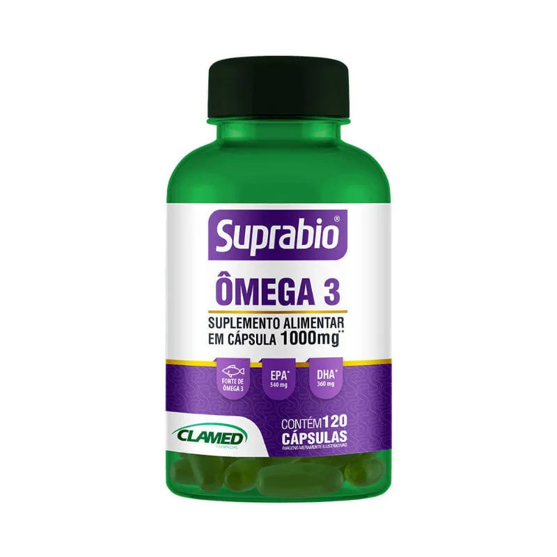 Suplemento Alimentar Suprabio Ômega 3 120 Cápsulas Suplemento Alimentar Suprabio Omega 3 120 Capsulas