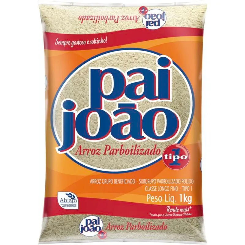Arroz Pai João Parboilizado - Tipo 1 1kg
