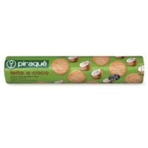 Biscoito Leite E Coco Piraquê Pacote 200g - PIRAQUE - Mercearia