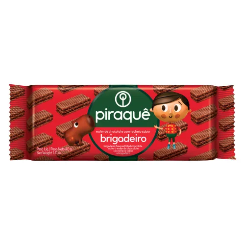 MINI WAFER BRIGADEIRO 2X24X40G - PIRAQUE