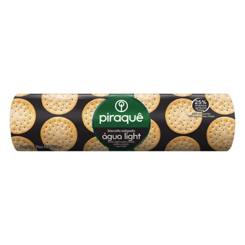 Biscoito Água Light Piraquê Pacote 120g - PIRAQUE - Mercearia