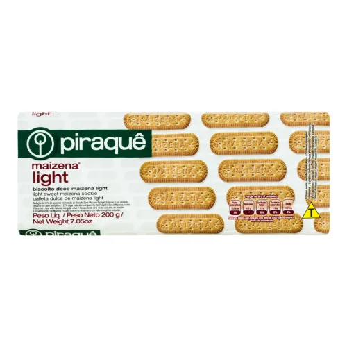 Biscoito Maisena Light Piraquê Pacote 200g - PIRAQUE - Mercearia