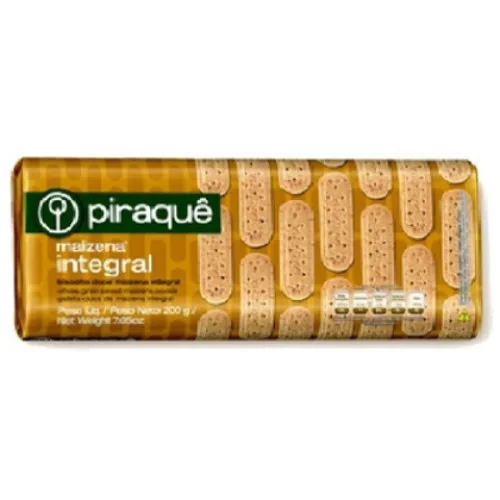 Biscoito Maizena Integral 200g - PIRAQUE - Mercearia