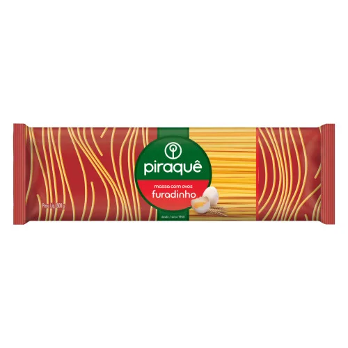 Macarrao Semolina Piraque 500g Furadinho - PIRAQUE - Mercearia