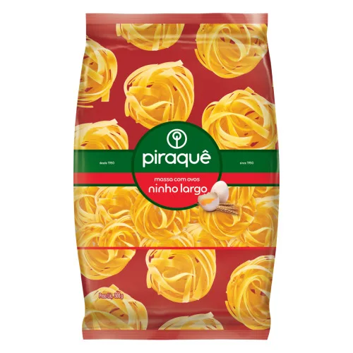 Macarrão Piraque C/ovos Ninho Largo - PIRAQUE - Mercearia