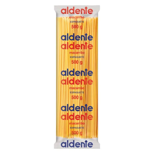 Massa De Sêmola Espaguete Aldente Pacote 500g - ALDENTE - Mercearia