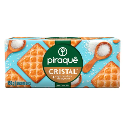 BISCOITO CRISTAL PIRAQUÊ PACOTE 150G - PIRAQUE - Mercearia