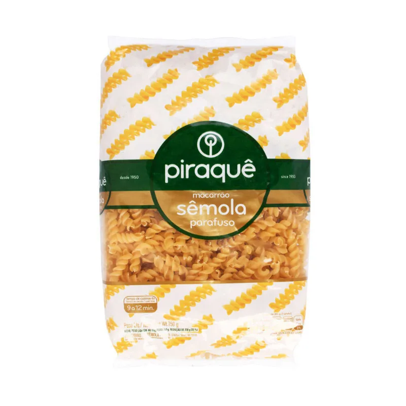 Parafuso de Sêmola Piraquê 750g