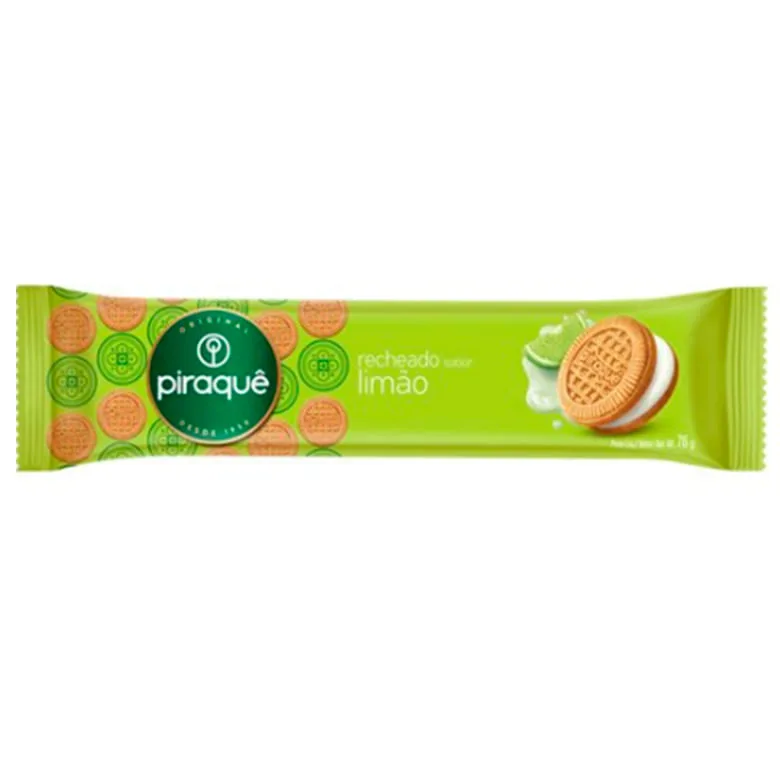 BISCOITO PIRAQUE RECH LIMAO 76G - Piraquê - Mercearia