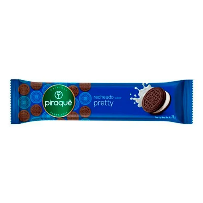 BISCOITO PIRAQUE RECH PRETTY 76G - Piraque - Mercearia