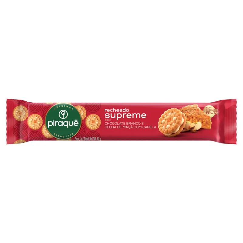 BISC.PIRAQUE SUPREME RECH.CHOC.BCO - Não Disponível - Alimentos E Bebidas