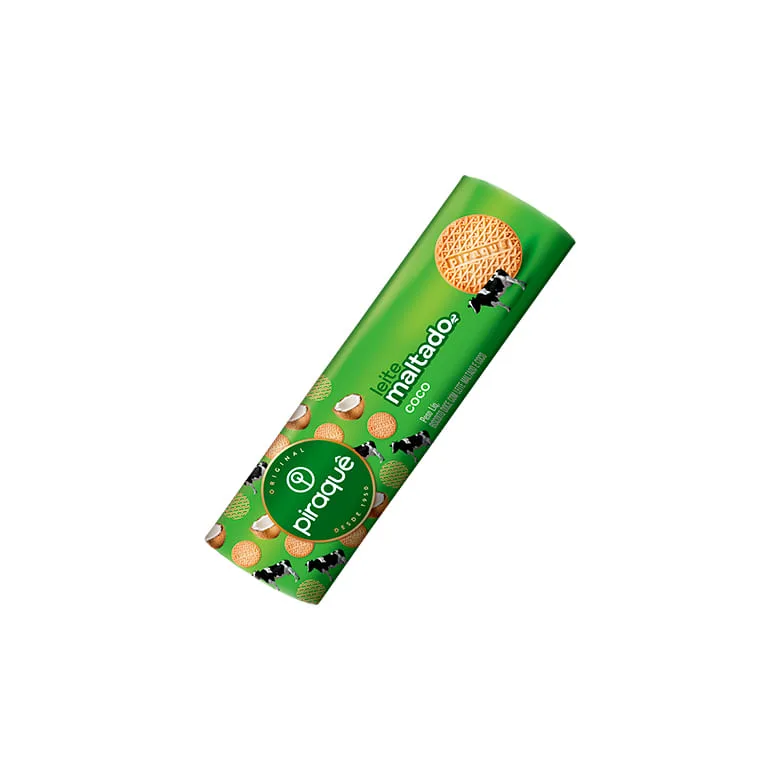 Biscoito Piraquê Leite Maltado Coco132g - Piraquê - Mercearia