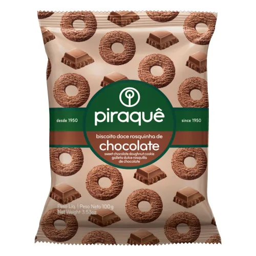 Rosq Piraque Choc 100g - PIRAQUE - Mercearia