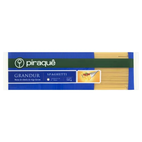 MACARRÃO PIRAQUE GR DURO 500GR SPAGUETTI - PIRAQUE - Produtos De Pastelaria