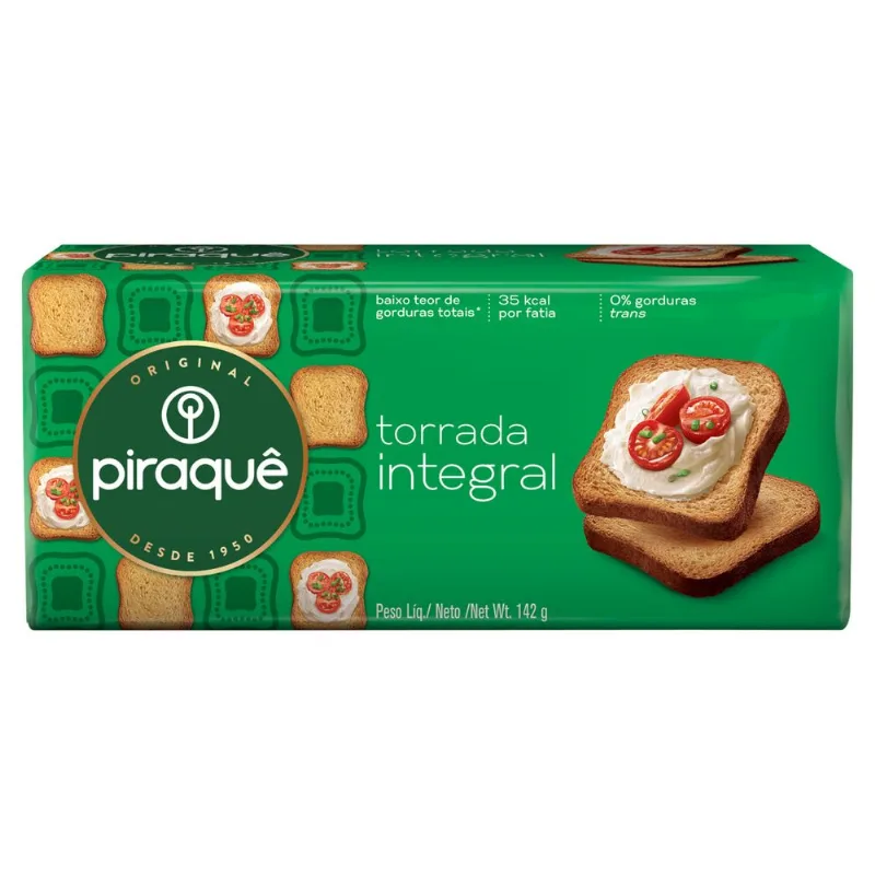 Torrada Piraquê Integral 142g