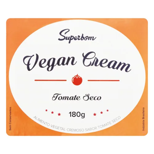 VEGAN CREAM TOMATE SECO SUPERBOM BANDEJA 180G - SUPERBOM