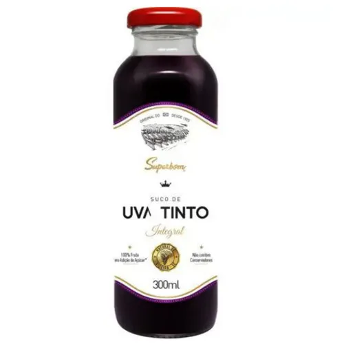 Suco De Uva Tinto Integral 300ml Superbom - SUPERBOM