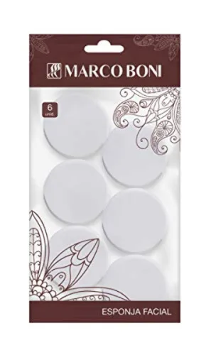 M Boni R 8404 Esponja P/limp Facial C/06 - MARCO BONI - Higiene E Beleza