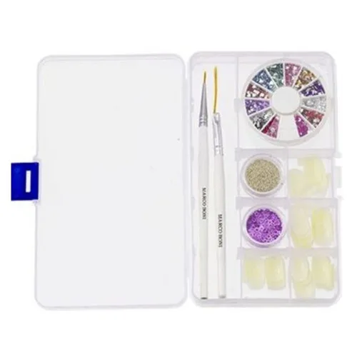 Kit Pincel Marco Boni Deco Unhas Avancado - MARCO BONI - Higiene E Beleza