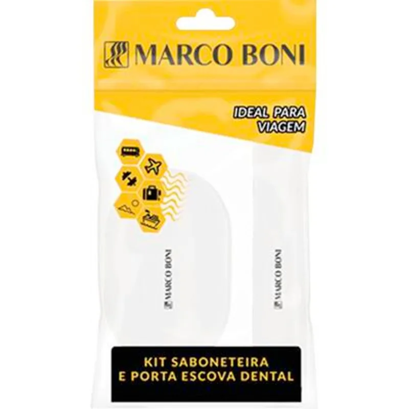 Kit Esp Marco Boni Saboneteira e Porta Escova Dental Un