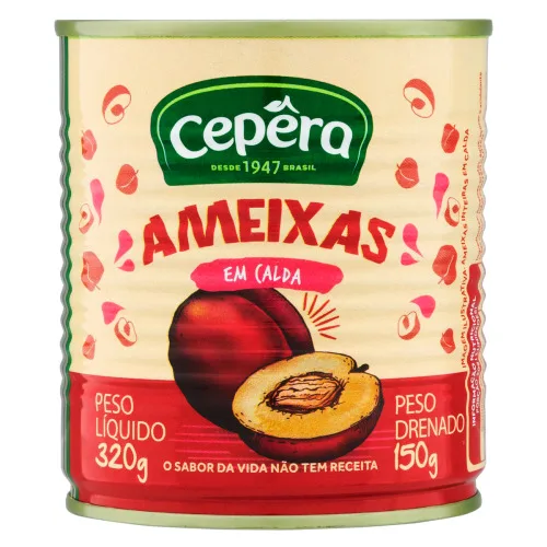 Ameixa Em Calda Cepêra Lata 150g - CEPERA - Mercearia