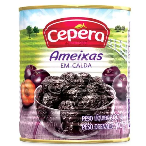 Ameixa Inteira Calda Cepera Lt - CEPERA - Mercearia