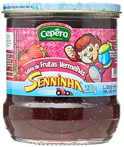 Geleia Frutas Vermelhas Senninha Cepêra Vidro 230g - CEPERA