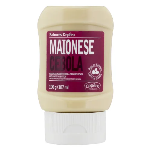 MAIONESE CEBOLA SABORES CEPÊRA SQUEEZE 190G - SABORES CEPÊRA