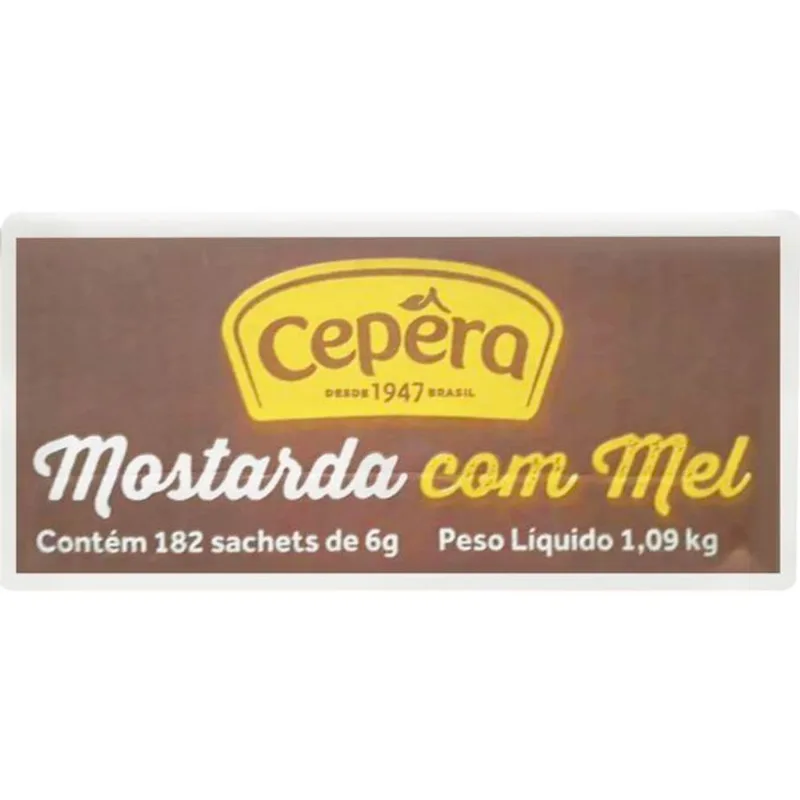Molho Mostarda com Mel Cepêra Minissachê 182x6g