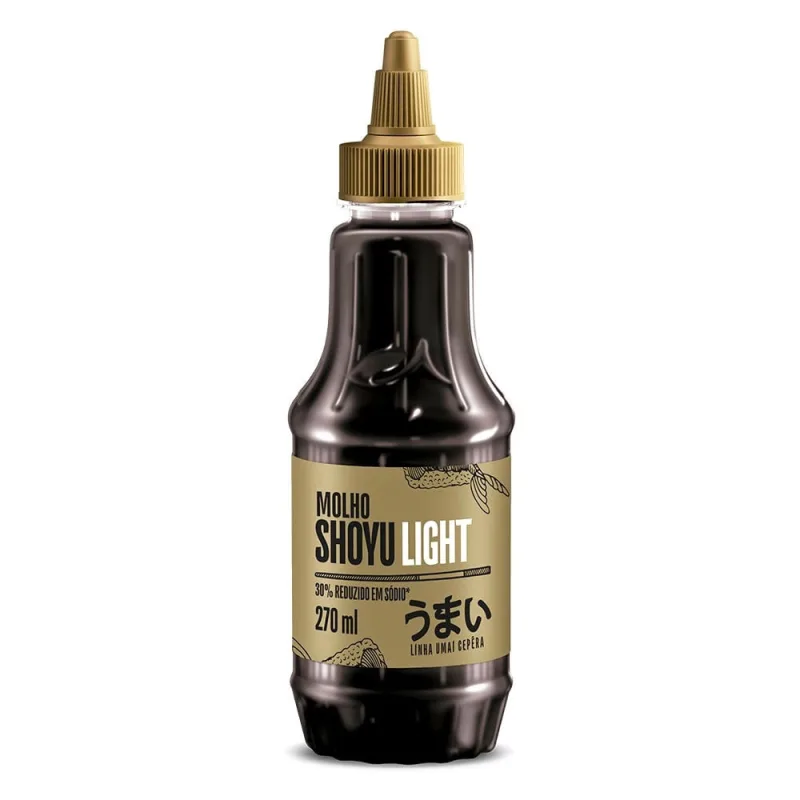Molho Shoyu Cepêra Umai Light Frasco 270ml - Cepera - Mercearia