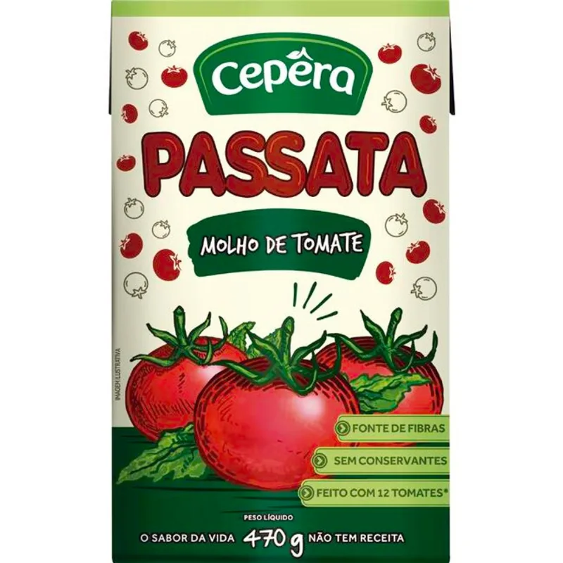 Molho de Tomate Cepêra Passata 470g