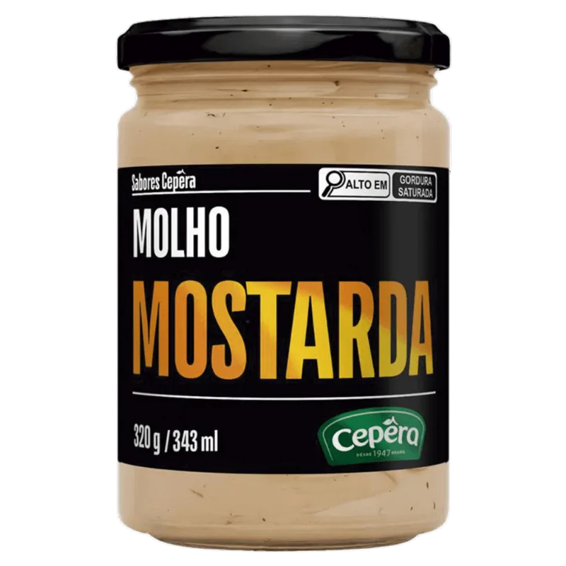 Molho de Mostarda Sabores Cepêra Vidro 320g