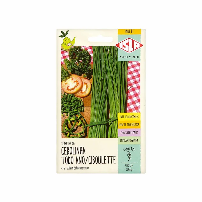 Sementes de Cebolinha Ciboulette Isla 500mg