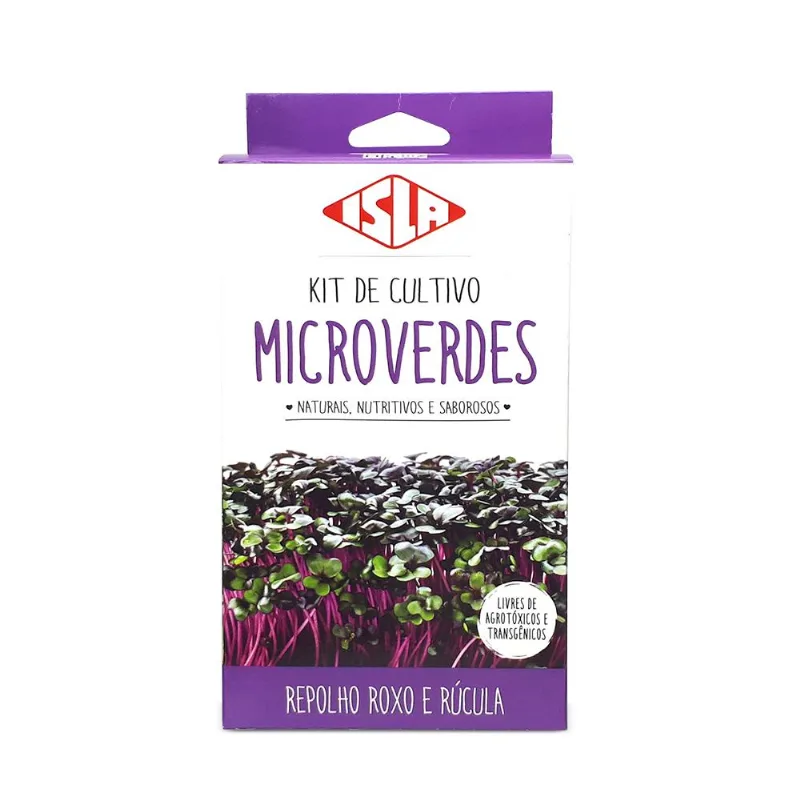 Kit Microverdes De Rucula E Repolho Roxo 1023.00 Isla