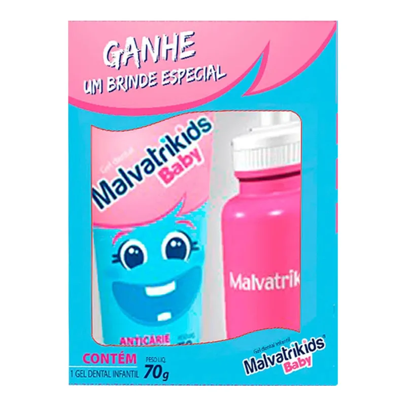 Kit Malvatrikids Baby Gel Dental Infantil 70g + Squeeze - Malvatrikids - Escova De Dente