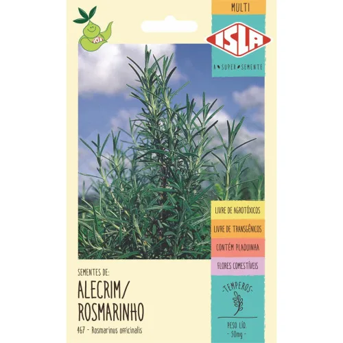 ISLA SEMENTE TEMPERO ALECRIM/ROSMATINHO - ALECRIM - Sementes E Frutos Oleaginosos