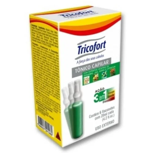 Tônico Capilar Tricofort Com 1 Ampola - TRICOFORT - Higiene E Beleza