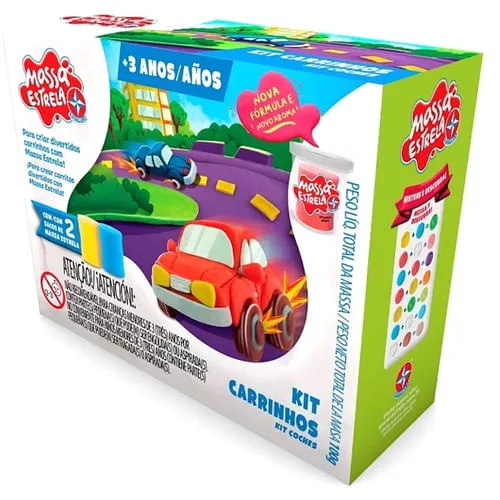 Massa Estrela Kit Carrinhos - ESTRELA - Brinquedos