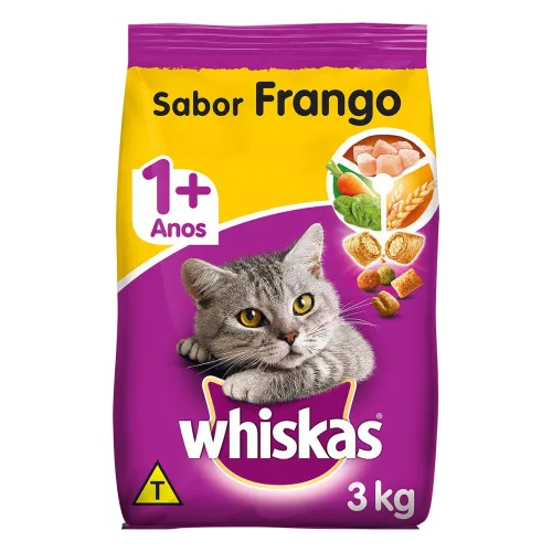 Whiskas Pacote Carne, Frango E Leite Adultos - WHISKAS - Petshop