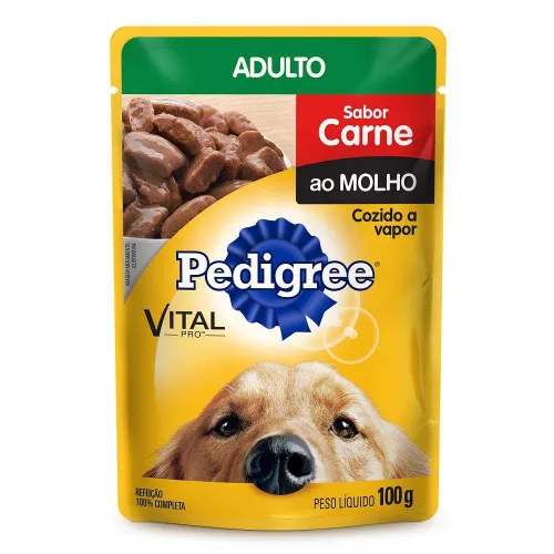 Alimento Para Cães Adultos Carne Ao Molho Vital Pro Pedigree Sachê 100g - PEDIGREE - Petshop