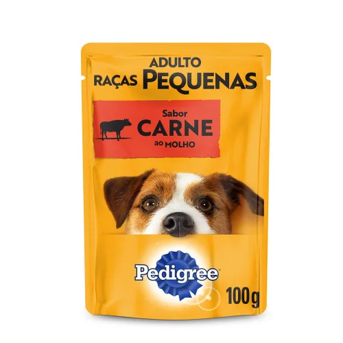 Alimento Para Cães Adultos Raças Pequenas Carne Ao Molho Pedigree Vital Pro Sachê 100g - PEDIGREE - Petshop