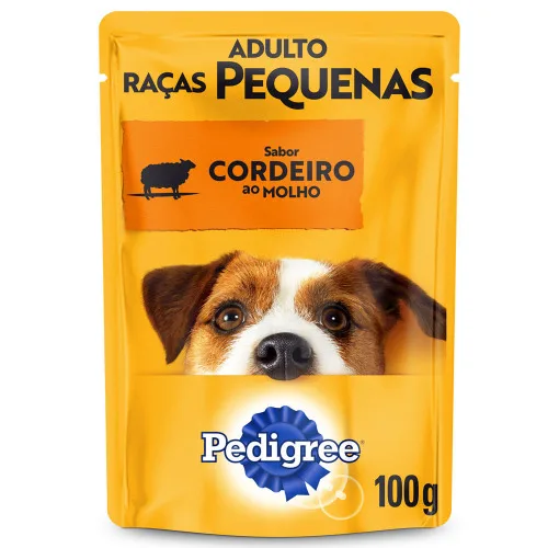 Alimento Para Cães Adultos Raças Pequenas Cordeiro Ao Molho Pedigree Vital Pro Sachê 100g - PEDIGREE - Petshop